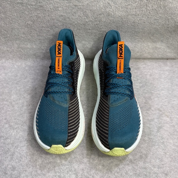 Hoka One One Mens Shoes Size 8 D Carbon X 3 Blue Running Sneakers 1123192 BCBLC - Picture 3 of 10